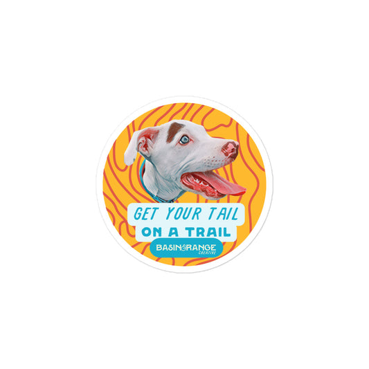 B&R Get Your Tail on a Trail Sticker