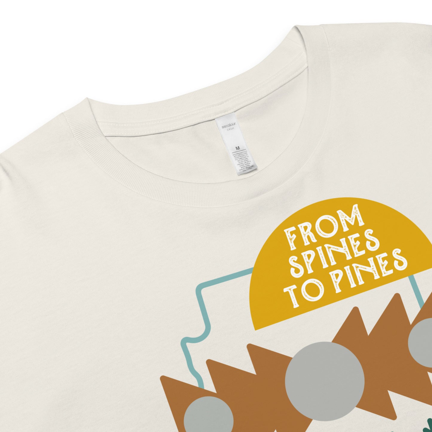 B&R From Spines to Pines Cropped Tee