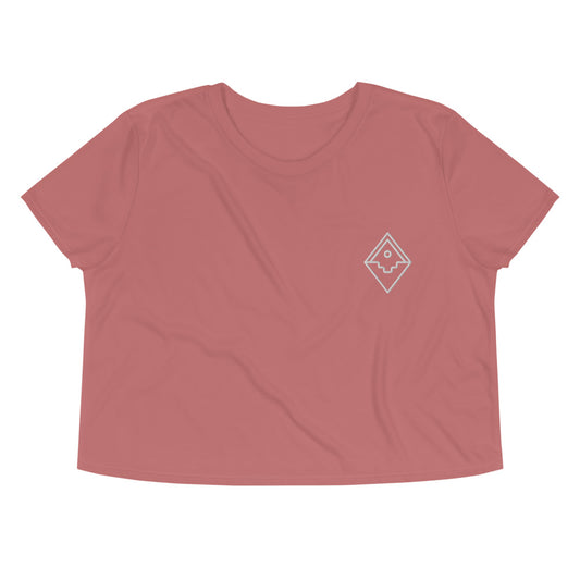 B&R Graphic Logo Embroidered Cropped Tee